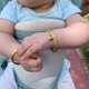 thumbnail image 4 of Pulseras Ethlyn de 4,5 cm Chapado en Oro para Bebé – Pack de 2, 4 of 7