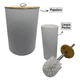 thumbnail image 5 of Juego Accesorios Set De Baño 6 Piezas Bambú Cepillo WC Blanco + Cortina De Obsequio, 5 of 7