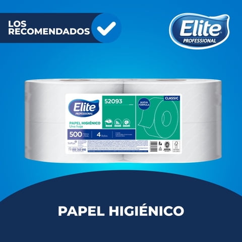 Elite Professional - Papel Higienico 500Mt 4Un Elite Professi