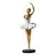 thumbnail image 3 of Estatuas de Estatuillas Estatuilla Decoración de moda de ballet Escultura Figura de niña de resina para estantería Sala de estar , Estilo B Aureato, 3 of 5