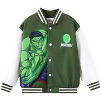 Chaqueta Varsity Disney Marvel Hulk Para Niños De 3 A 4 Años, Color Verde
