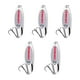thumbnail image 2 of 5x Cucharas De Pesca Spinnerbaits Duros Verticales, Cebos Para Lubinas, Agua Dulce, Agua Salada, Plata, 21g, 2 of 5