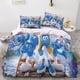 thumbnail image 2 of The Smurfs Bedding Set Duvet Cover Set for 3D Printed 3 Pcs Soft Breathable Cartoon Comforter Cover Quilt Cover with Pillowcases Double, 2 of 3