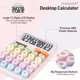 thumbnail image 3 of Calculadora CHAKAKA Rosa con energía solar y botones grandes, 3 of 7