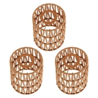 Magideal - Pantalla De Lámpara Colgante Pantalla De Lámpara Rústica Pantalla De Lámpara Colgante Cubierta De Luz Lámpara De Araña Pantalla Para Cocina Dormitorio 3 Piezas