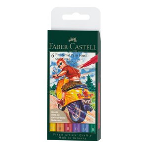 Faber Castell - Rotuladores Pitt Artist Faber-Castell X6 Uds. Wheel