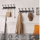 thumbnail image 3 of Ganchos Perchero Doble Colgador para Pared Cocina 2 Piezas Negro, 3 of 3