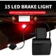 thumbnail image 2 of Cubierta de enganche de remolque para camión de 2 pulgadas con lente ahumada y 15 luces de freno LED, 2 of 7