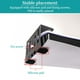 thumbnail image 3 of Soporte bajo escritorio para PlayStation 5/Pro/Slim - Soporte metálico horizontal Stealth compatible con consolas PS5 Disc y Digital Edition-Negro, 3 of 6