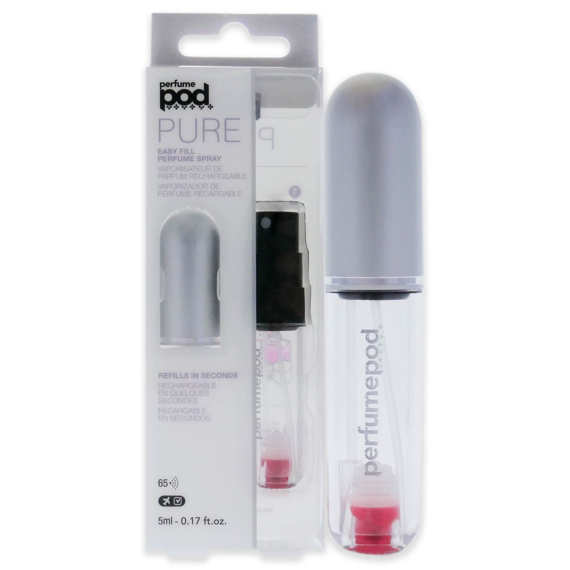 Travalo - Cápsula De Perfume Pura - Plateada De Para Unisex - Spray Recargable (vacío)