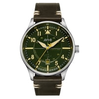Reloj Avi-8 Hawker Hurricane Kent Automatic Hampshire Leather Strap Green Dial Av-4094-03 Men'S Watch