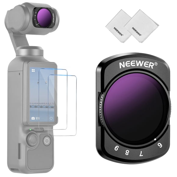 Filtro ND variable NEEWER para DJI Osmo Pocket 3 con accesorios