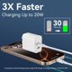 thumbnail image 2 of Cargador Auorld USB C de doble puerto de 20 W para iPhone 16 15 con cable, 2 of 7
