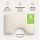 thumbnail image 4 of Almohada Coop Home Goods de látex con corte, ajustable, tamaño Queen, 4 of 9