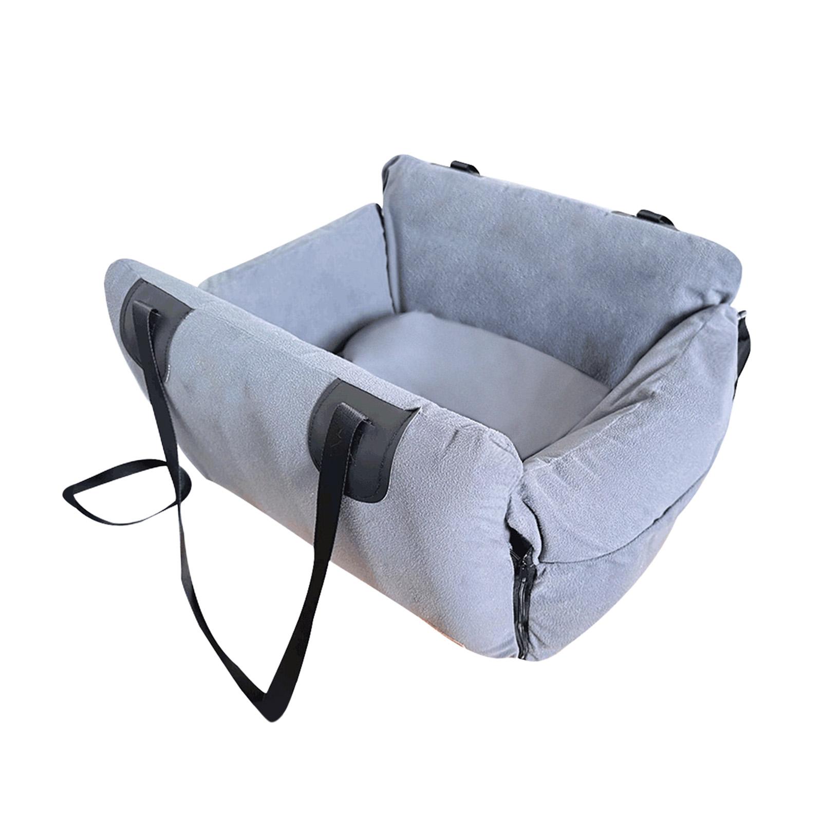 Ioensy - Asiento De Coche Para Perros, Cama, Asiento De Coche Para Mascotas, Bolso Para Perros, Asiento De Coche Para Perros Y Gatos, Gris
