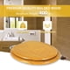 thumbnail image 3 of Asiento de Inodoro Angel Shield Alargado de Madera de Roble con Cierre Silencioso, 3 of 8