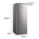thumbnail image 2 of Congelador Freezer Mademsa Vertical 168L Frío Directo con Puerta Reversible M265V Inox, 2 of 10