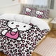 thumbnail image 1 of Pink Leopard Hello Kitty Comforter Set Soft 3 Pcs Twin Bedding Sets Thicken for All Season, 1 of 5