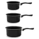 thumbnail image 1 of Juego de cacerolas Brentwood de 3 piezas, color negro, 1 of 1