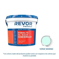 Revor - Esmalte Al Agua Semibrillo Pintamax 1 Gl (3.78Lt) Verde Marino