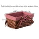 thumbnail image 4 of Cesta de pícnic Wickerwise, rectangular, pequeña, con astillas, 4 of 7