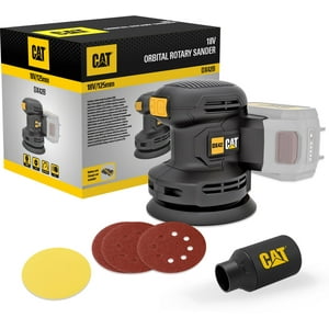 Lijadora Orbital Y Pulidora Inalámbrica 18V Li/Ion Cat Dx42B; Sin Bateria Ni Cargador