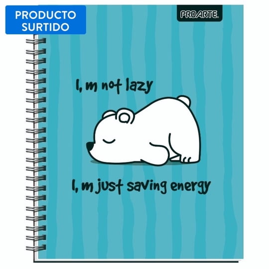Cuaderno Universitario Cute 100 Hojas, Producto Surtido 1 Un Proarte