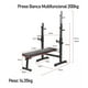thumbnail image 3 of Press Banca Abdominal Reclinable Rack Pesas 5 Nivel Boomfit, 3 of 6