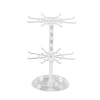 Magideal - Organizador De Árbol De Joyería, Estante De Almacenamiento Giratorio, Pantalla Ajustable Duradera Para Pulsera, Brazalete, Organización Del Hogar, Esc Claro