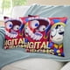 thumbnail image 3 of El Asombroso Circo Digital Fundas de almohada de terciopelo con tema, regalos de funda de almohada, decoración para el hogar, cojín de lanzar, regalo de cumpleaños para fans y parejas. 60cm x 60cm., 3 of 6