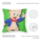 thumbnail image 5 of El Show de Porky Pig Fundas de almohada de terciopelo con tema, regalos de funda de almohada, decoración para el hogar, cojín de lanzar, regalo de cumpleaños para fans y parejas.40*40cm., 5 of 6