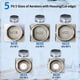 thumbnail image 5 of Llave para aireador de grifo Tylola 11 en 1 de metal, 5 of 7