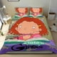 thumbnail image 1 of Tal como lo contó Ginger Conjunto de sábanas temático, trío de piezas, cómodo y amigable con la piel, diseño único, regalo de decoración para el hogar para familiares, amigos y fans,173cm *218cm, 1 of 6