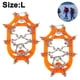 thumbnail image 2 of Crampones antideslizantes para montañismo al aire libre de 19 dientes. Cubrezapatos antideslizantes de acero inoxidable para hielo y nieve. Suministros reforzados para escalada en hielo de 19 dientes., 2 of 5