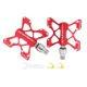 thumbnail image 1 of Pedales De Plataforma Plana Para Bicicleta, Ciclo De Bicicleta De Monta?a, Piezas De 9/16 Pulgadas, Color Rojo, 1 of 5