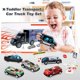 thumbnail image 3 of Juego de juguetes para transporte de coches y camiones JODUDLR para niños de 3 a 7 años, 3 of 9
