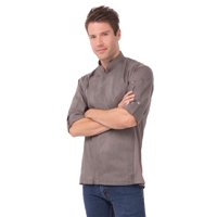 Chaqueta De Chef Chef Works Hartford Para Hombre, Gris Grafito, 4Xl