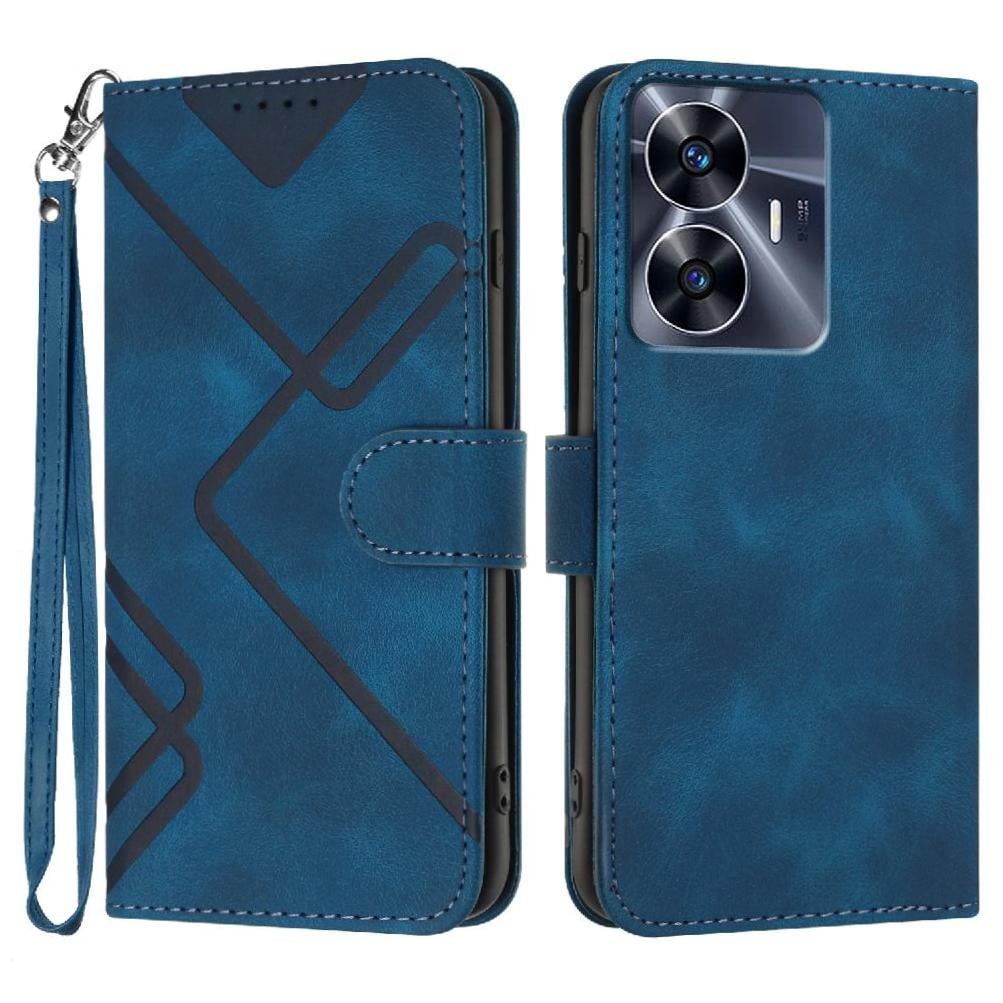 Custodia Portafoglio In Pelle PU Per Realme C55 – Rossa Con Chiusura Magnetica E Supporto - 2