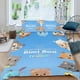 thumbnail image 2 of Bimi Boo y Amigos Conjunto de sábanas temático, trío de piezas, cómodo y amigable con la piel, diseño único, regalo de decoración para el hogar para familiares, amigos y fans,140cm *210cm, 2 of 6