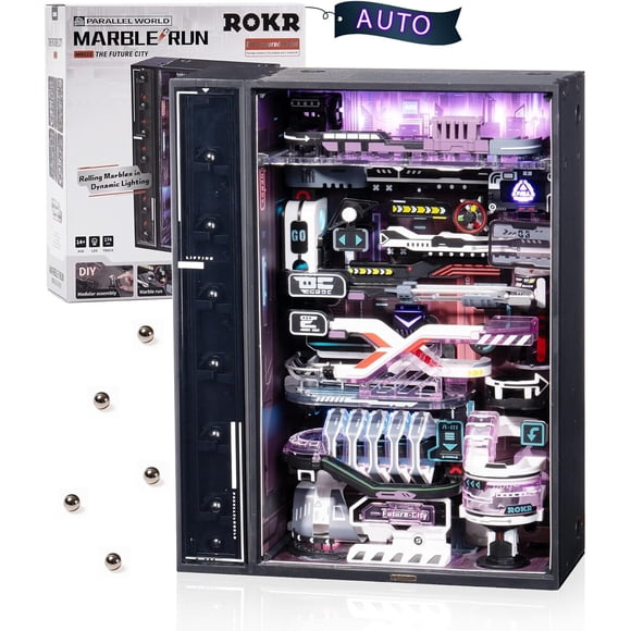 Puzzle 3D ROKR Marble Run Future City Kit USBC