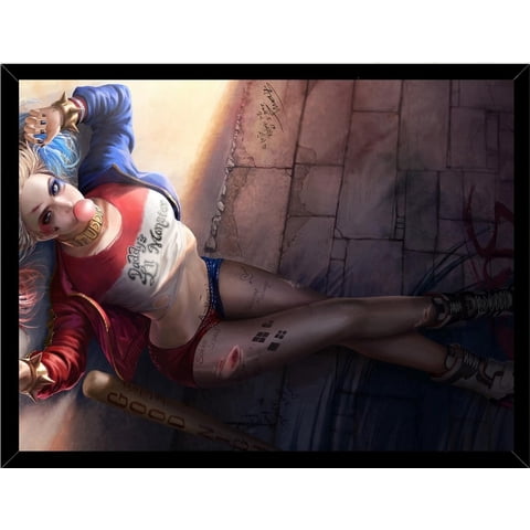 Genérico - Cuadro Decorativo Harley Quinn 2 Medidas 30X40 Cm