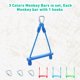 thumbnail image 2 of Balancín trapecio Ninja Monkey Bars Rainbow Craft para niños, paquete de 3 unidades, 2 of 6