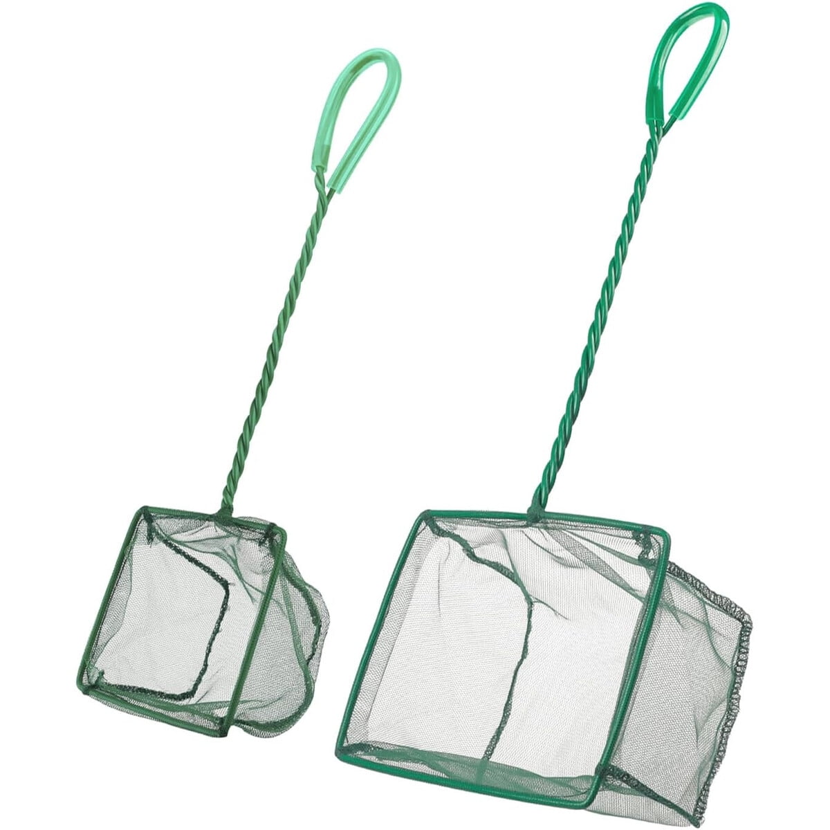 Red para acuario Pawfly cuadrada con mango trenzado