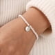 thumbnail image 5 of Pulsera Ursteel Initial con perla bañada en plata de 15 cm ajustable, 5 of 7