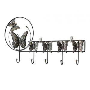Magideal - Perchero De Montaje En Pared, Ganchos Para Abrigos, Decoración Del Hogar, Llavero Para Entrada, Gancho Colgante De Pared Para Cocina, Baño, Bufandas, Mariposa