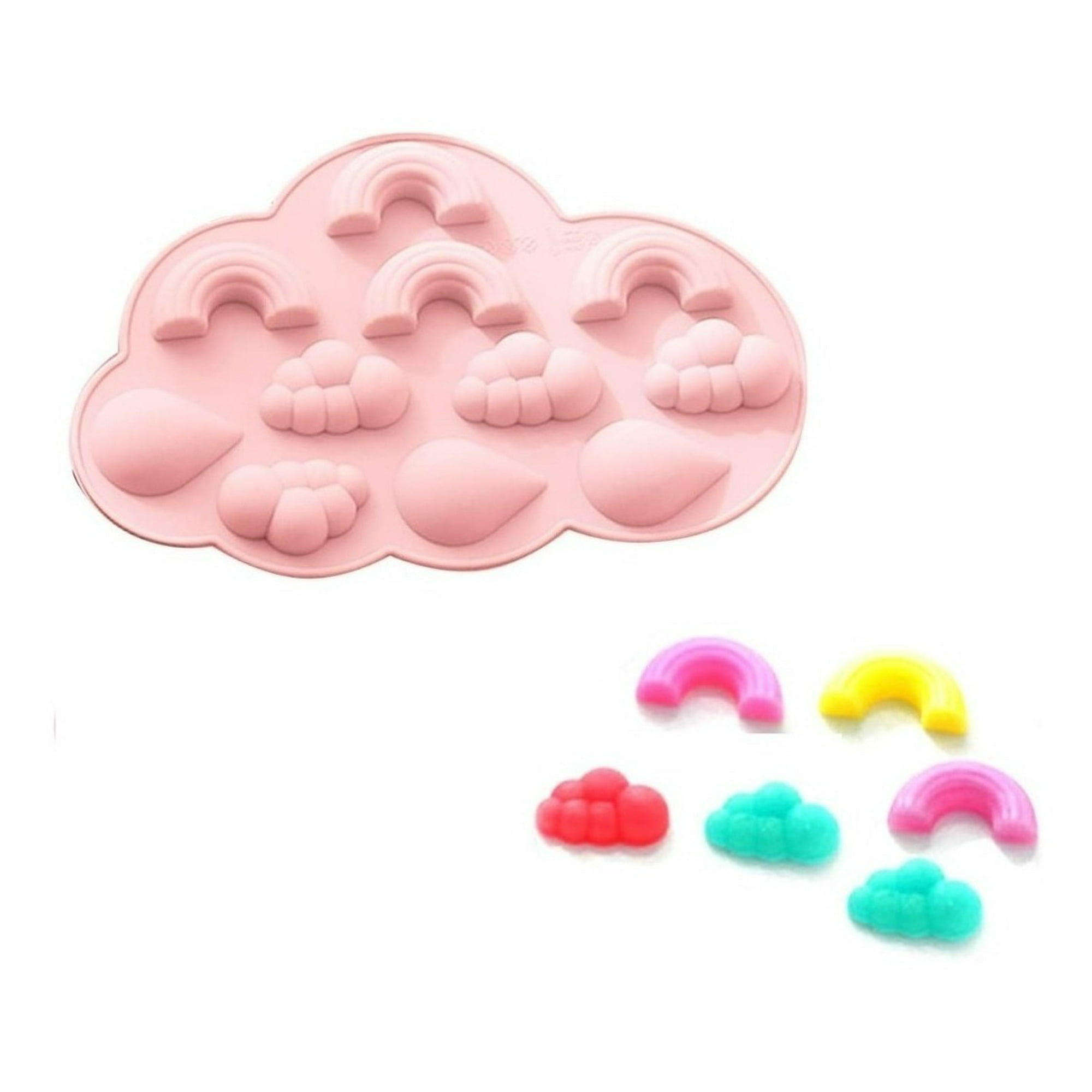Genérico - Moldes De Silicona Molde Arcoiris Molde Silicona Nube Gotas