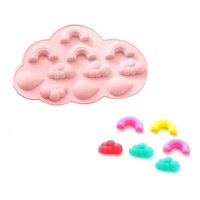 Genérico - Moldes De Silicona Molde Arcoiris Molde Silicona Nube Gotas