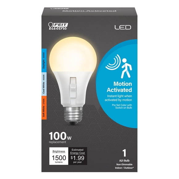Bombilla Feit Electric A21 LED con sensor de movimiento de 1500 lúmenes