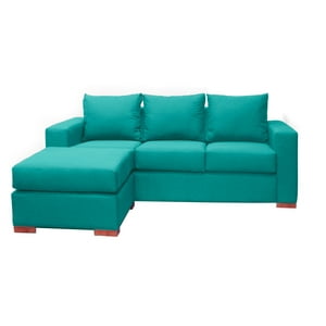 Dkora - Sofa Seccional Elisa 3 C Turquesa