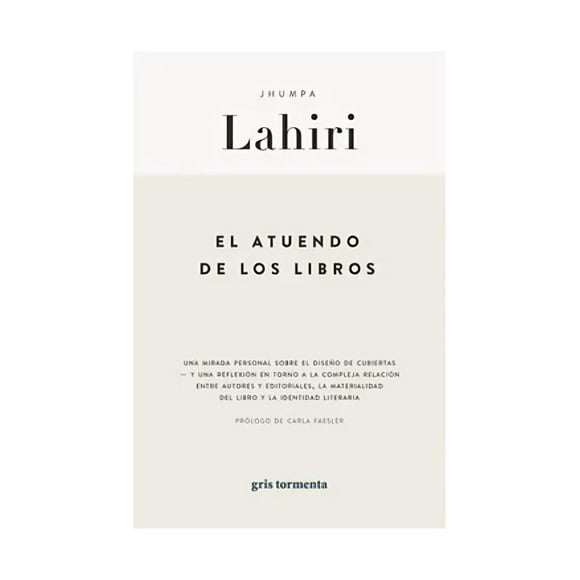 Libro El Atuendo De Los Libros Jhumpa Lahiri